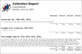 Collection Summary Report